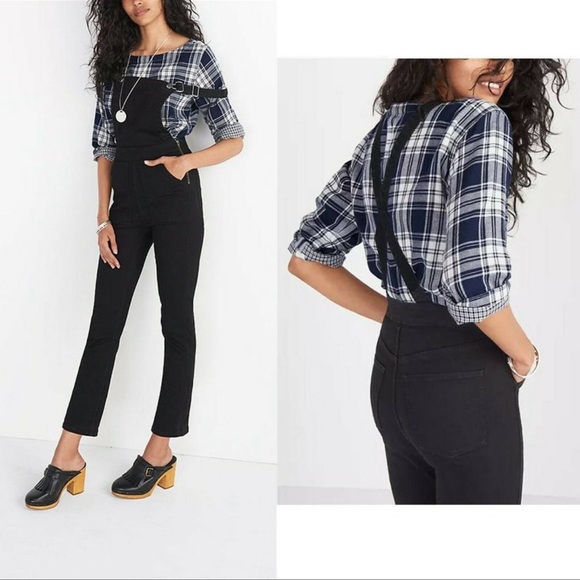 Madewell Denim Cross-Back Overalls Size S - Picture 2 of 6